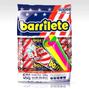 Caramelos masticable de frutas, Barrilete 400G